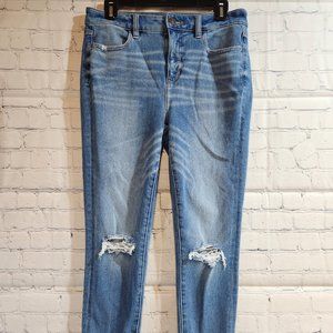 American Eagle Hi-Rise Jegging Light Washed - 8